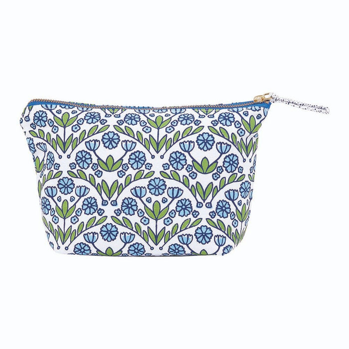 Blaire Blue Medium Canvas Pouch