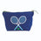 Tennis Navy Solo Medium Canvas Pouch