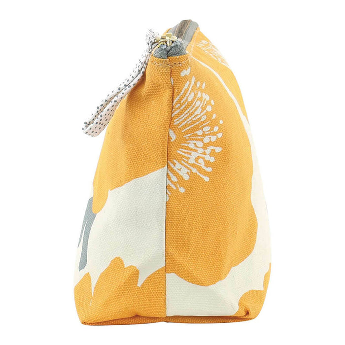 Poppies Gold Pouch, Medium