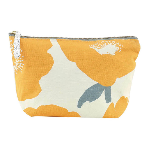 Poppies Gold Pouch, Medium