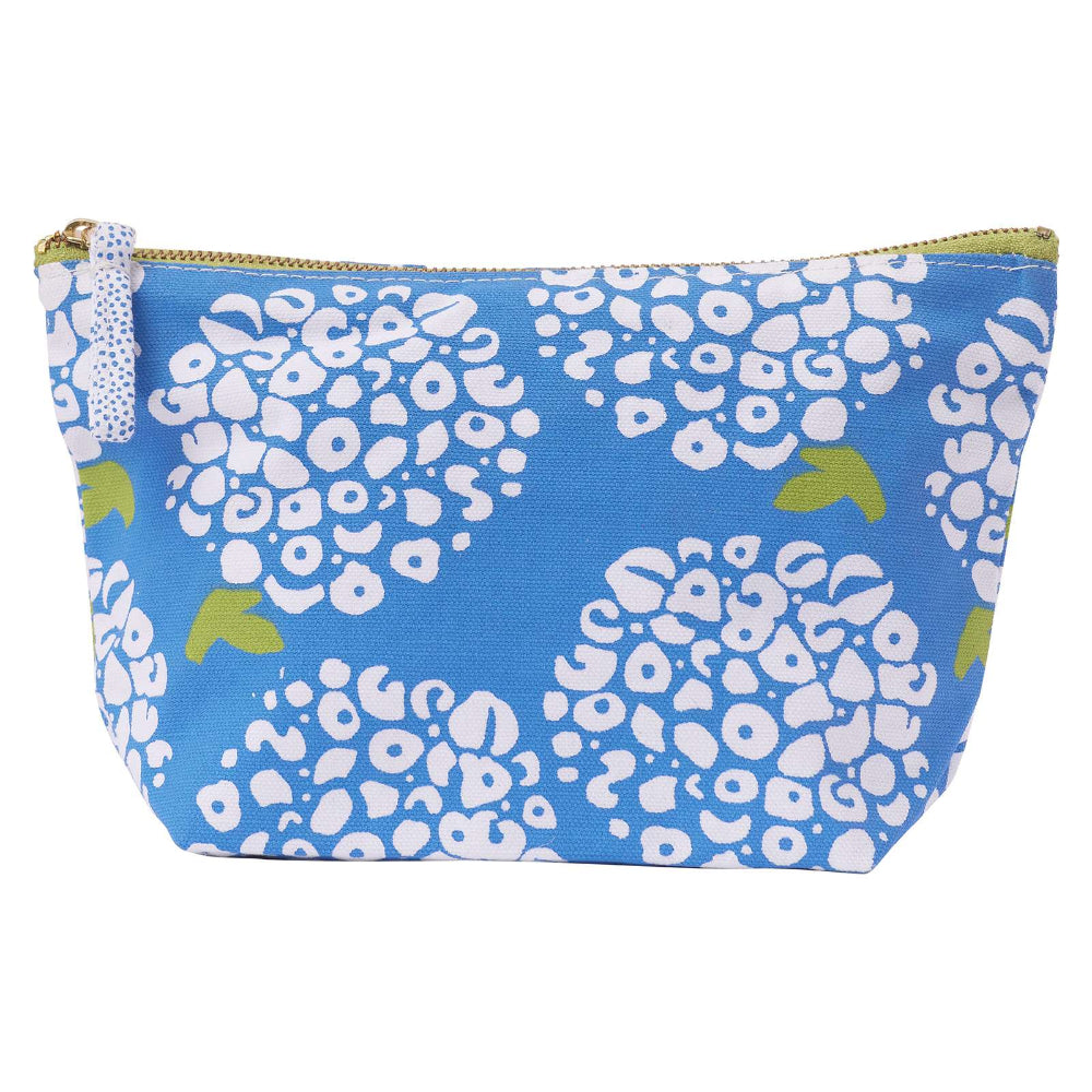 Hydrangea Blue Medium Canvas Pouch