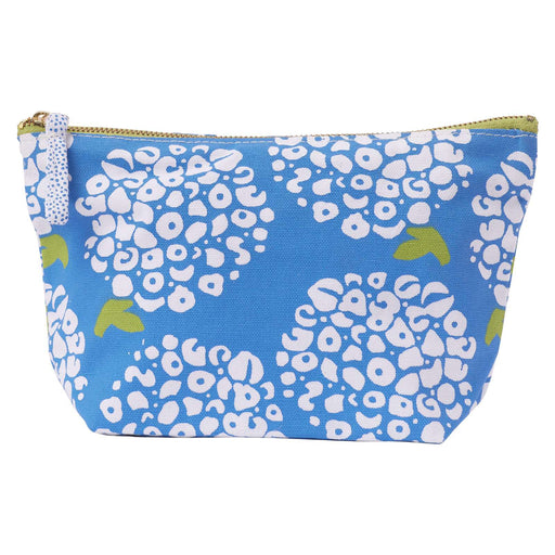 Hydrangea Blue Medium Canvas Pouch