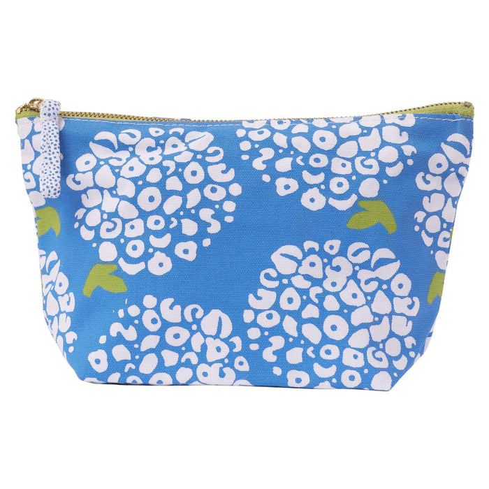 Hydrangea Blue Medium Canvas Pouch