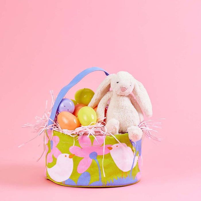 SPRING CHICK Reusable Canvas Easter Basket (Available: 01/17/2025)