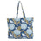 Chrysanthemum Bird Little Shopper Canvas Tote Bag