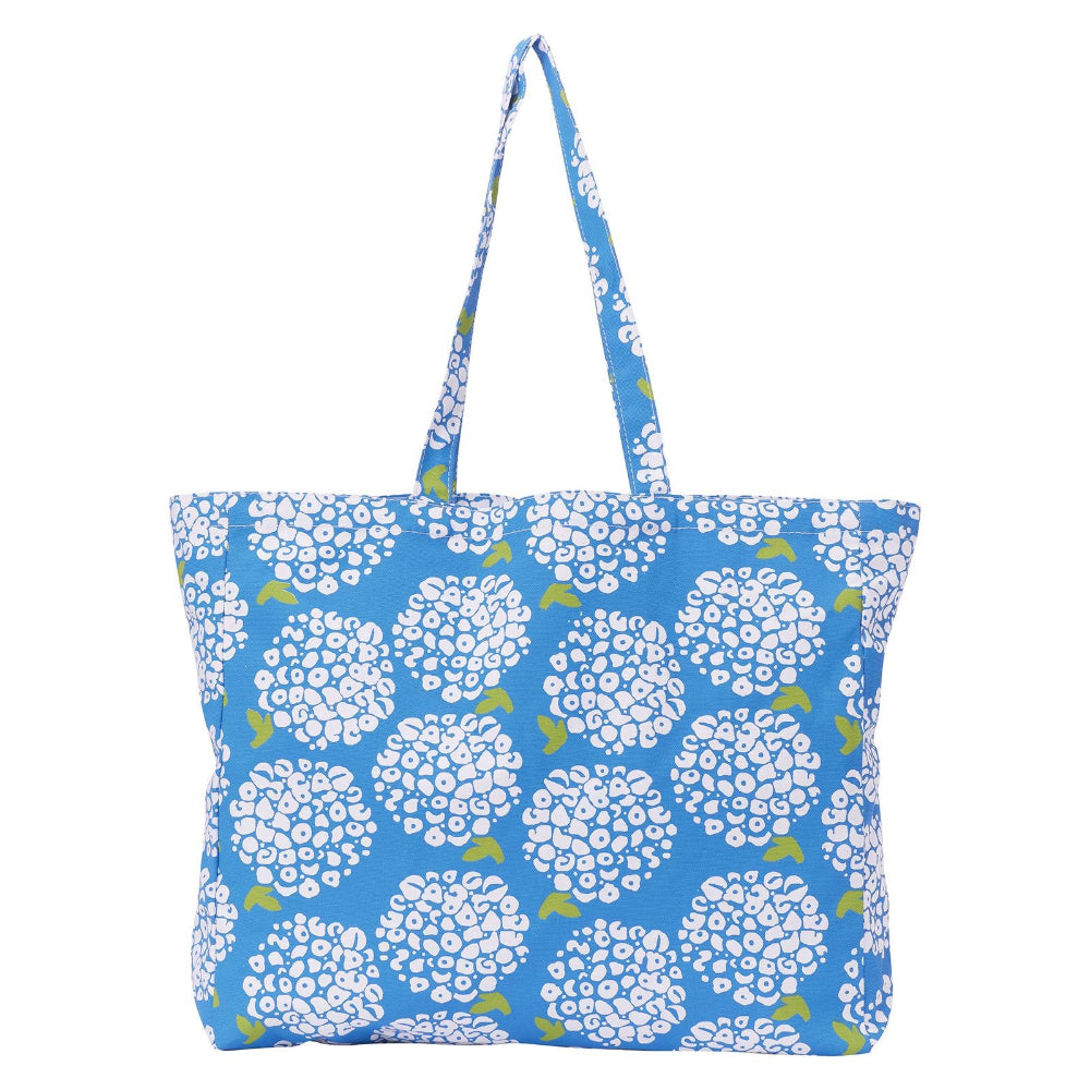 Hydrangea Blue Little Shopper Canvas Tote Bag