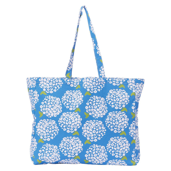 Hydrangea Blue Little Shopper Canvas Tote Bag