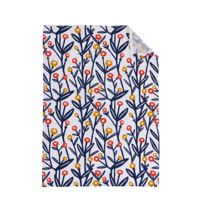 FIELD OF FLOWERS Cotton Kitchen Towels, Set of 3