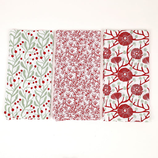 Camellia Cotton Kitchen Towels (Set of 3)