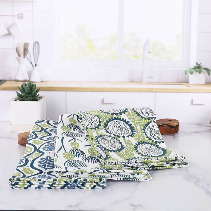Foraging Cotton Kitchen Towels, Set of 3