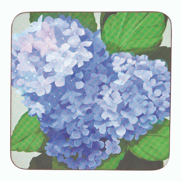 BLUE HYDRANGEA Square Coasters, Set of 4 (Available: 01/17/2025)