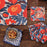 ICELANDIC POPPIES Cork-Backed Placemats, Set/4