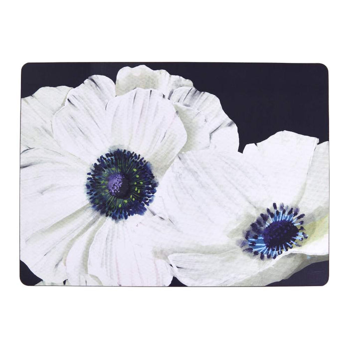 ANEMONE POPPY Cork-Backed Placemats, Set/4