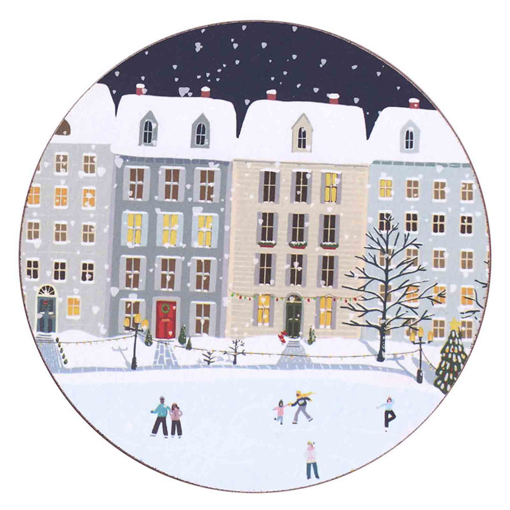 HOLIDAY IN THE PARK Round Coasters, Set of 4