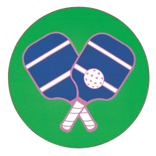 PICKLEBALL GREEN Round Coasters, Set of 4