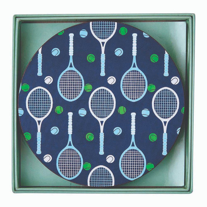 TENNIS Round Coasters, Set of 4 (Available: 01/17/2025)