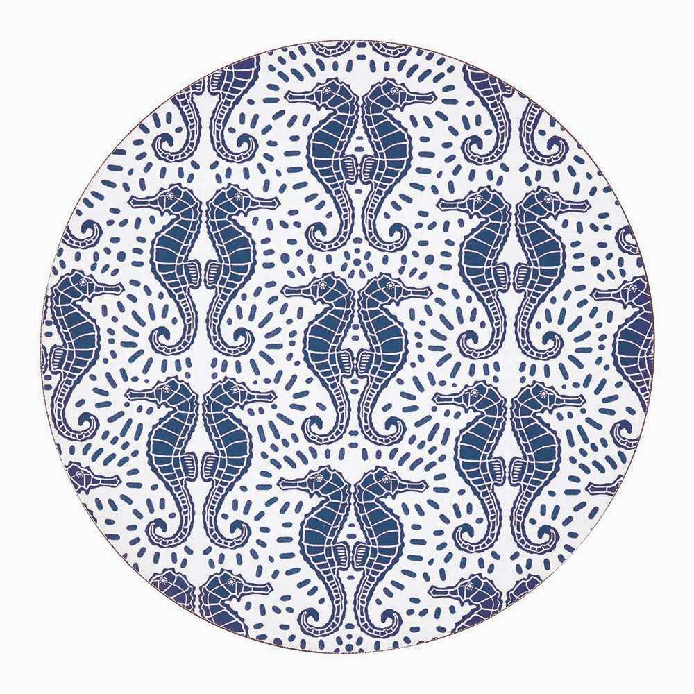 SEA HORSES Round Coasters, Set of 4 (Available: 01/17/2025)