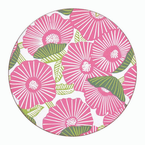 POPPY PAPAVER Round Coasters, Set of 4 (Available: 01/17/2025)