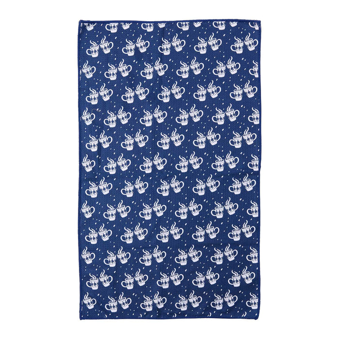 Nordic Mugs blu Eco Kitchen Tea Towel