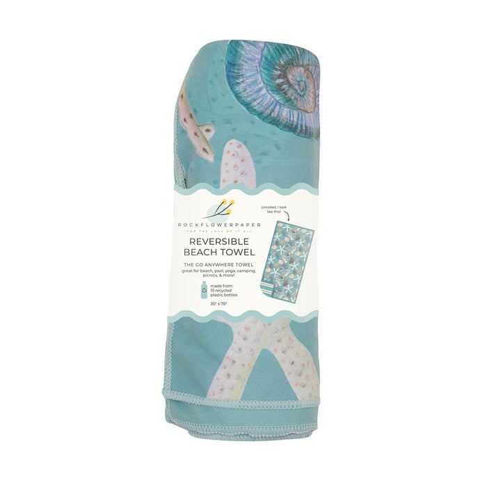 Sea Treasures Reversible Eco Beach Towel