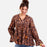 Black Spice Madine Blouse with Ruffle Sleeve
