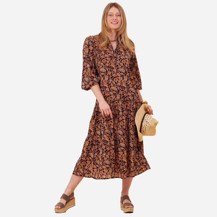 Black Spice Madine Drop Waist Maxi Dress