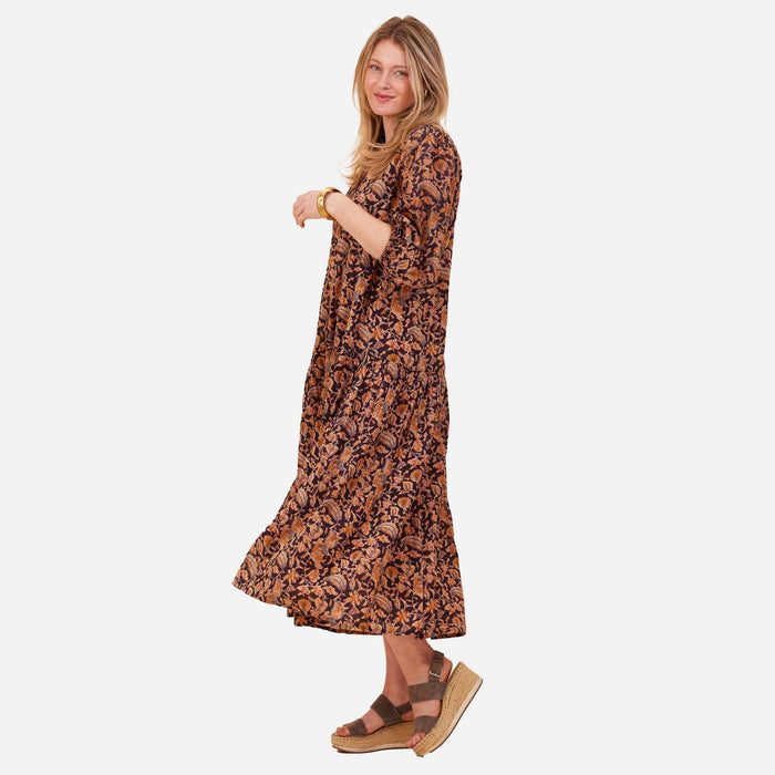Black Spice Madine Drop Waist Maxi Dress