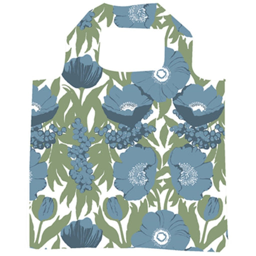 Icelandic Poppies Blue Reusable Shopping Bag - rockflowerpaper