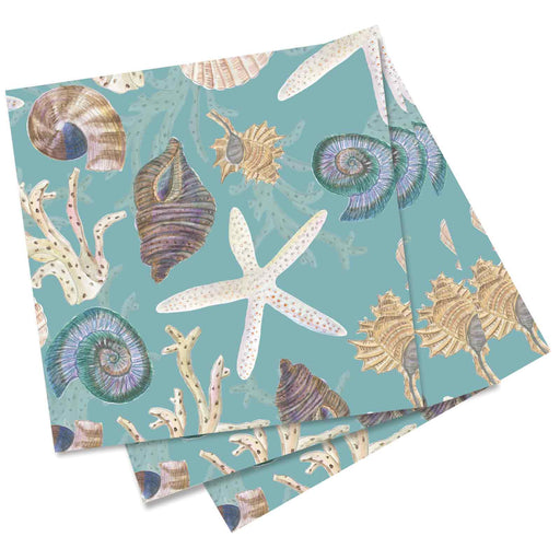 SEA TREASURES Paper Napkins, Pack of 20