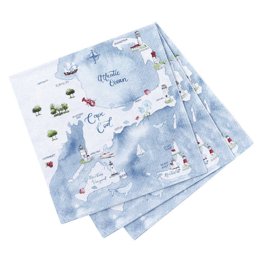 CAPE AND ISLANDS Paper Cocktail Napkins (Pack of 25)