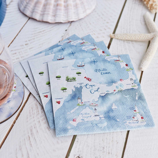 CAPE AND ISLANDS Paper Napkins, Pack of 20