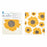 SUNFLOWERS blu Cloths Reusable Sponge-Cloth, Set of 2