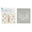 EAT SLEEP SKI blu Cloths Reusable Sponge-Cloth, Set of 2