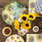 Sunflowers 15 inch Round Tray