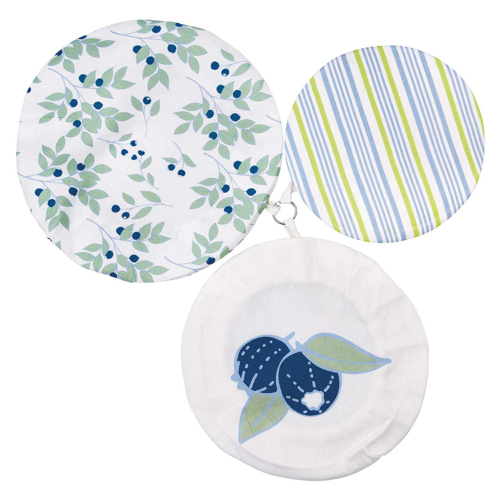 BLUEBERRIES Dish Covers Set Of 3