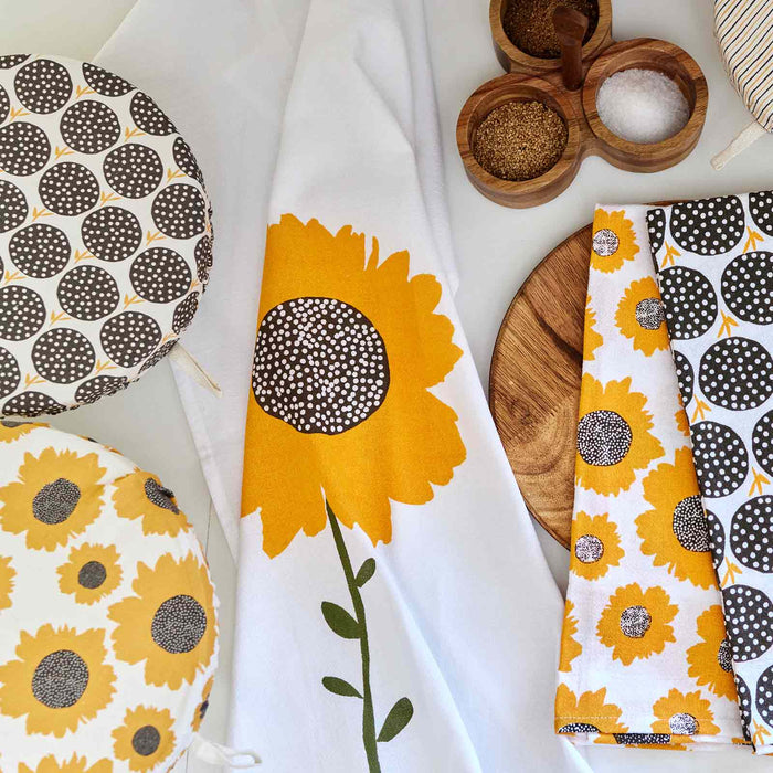 SUNFLOWERS Dish Covers Set Of 3