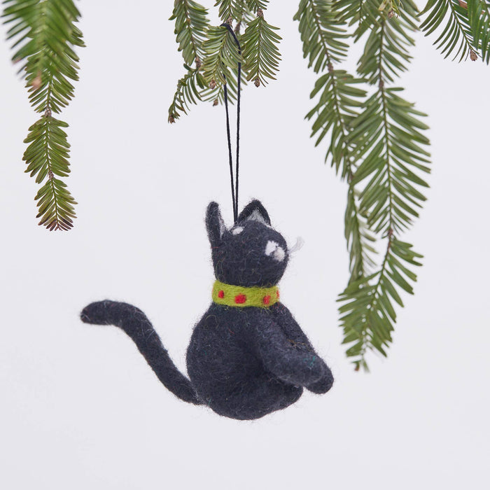 CAT BLACK Felt Ornament