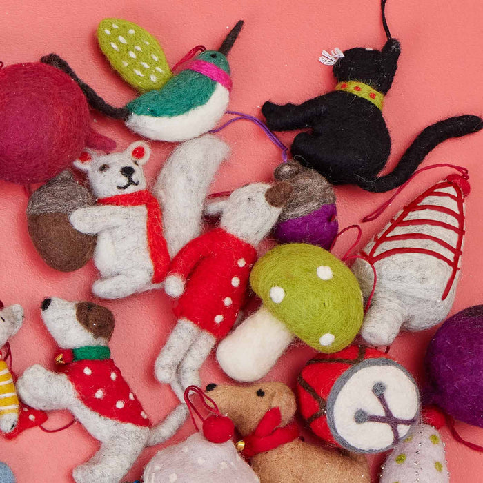 CAT BLACK Felt Ornament