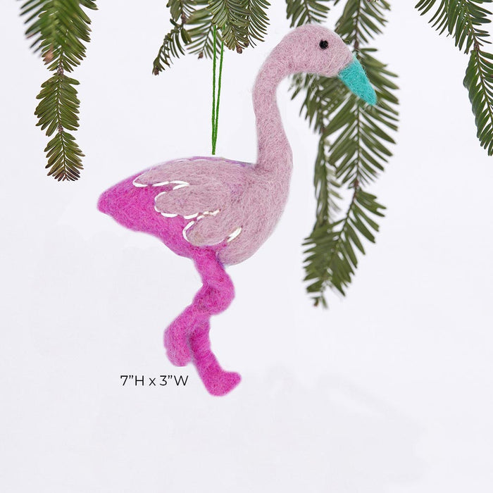 FLAMINGO Felt Ornament