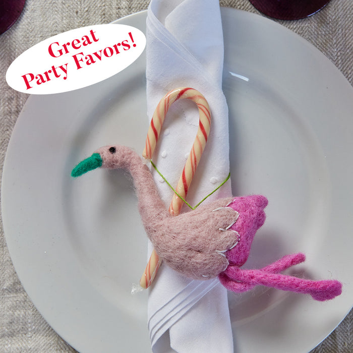 FLAMINGO Felt Ornament