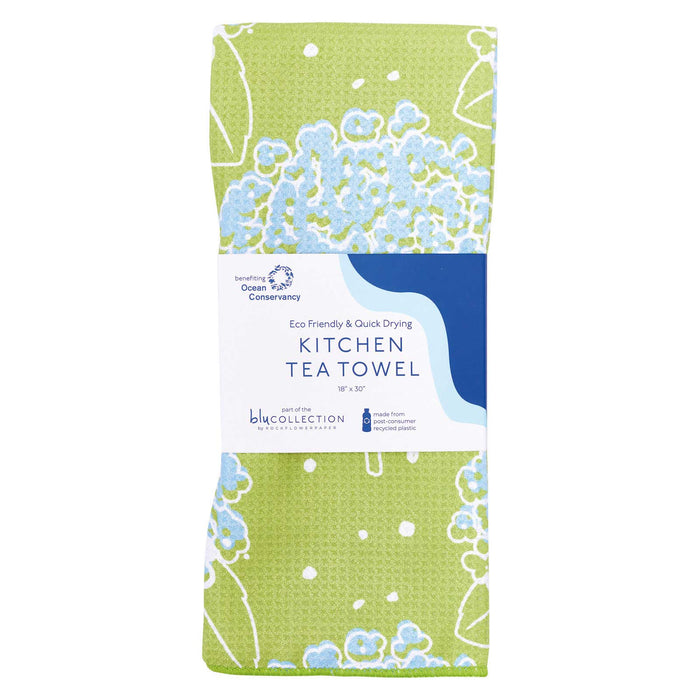 HYDRANGEA blu Kitchen Tea Towel