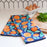 ORANGE CRUSH blu Kitchen Tea Towel