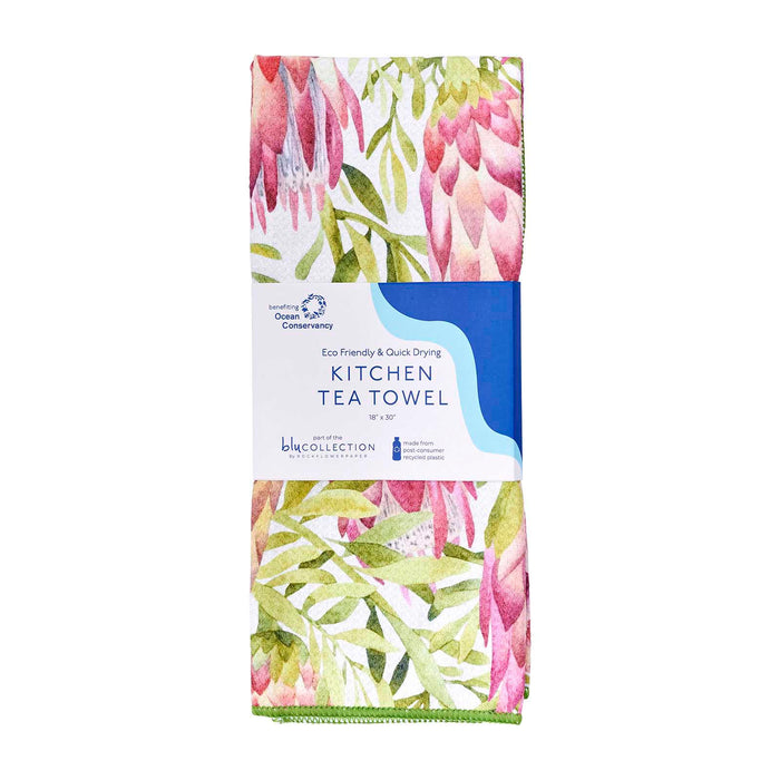 PROTEA GARDEN blu Kitchen Tea Towel