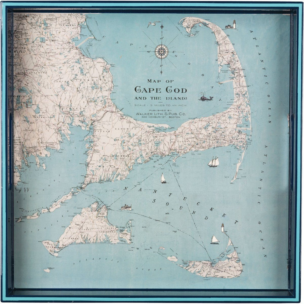 Cape Cod 15" x 15" Art Tray TRAY-SQUARE rfp-home