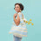 SUMMER STRIPE Yellow blu Bag Reusable Shopper Tote