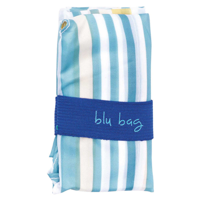 SUMMER STRIPE Yellow blu Bag Reusable Shopper Tote