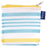 SUMMER STRIPE Yellow blu Bag Reusable Shopper Tote