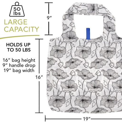 POPPY blu Bag Reusable Shopper Tote