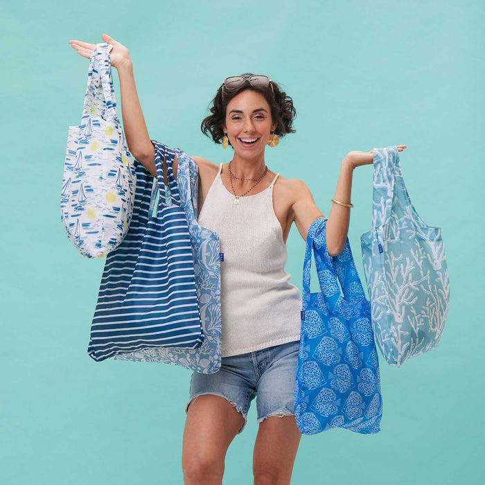 CERULEAN SEA CORAL blu Bag Reusable Shopper Tote
