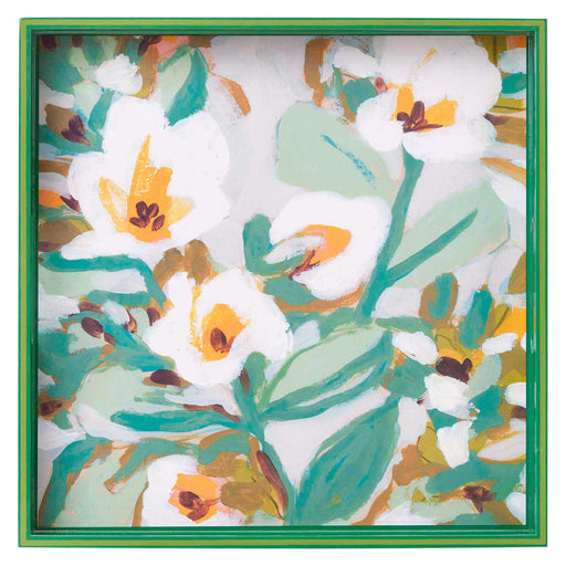 CELADON BLOOMS 15 Inch Square Tray